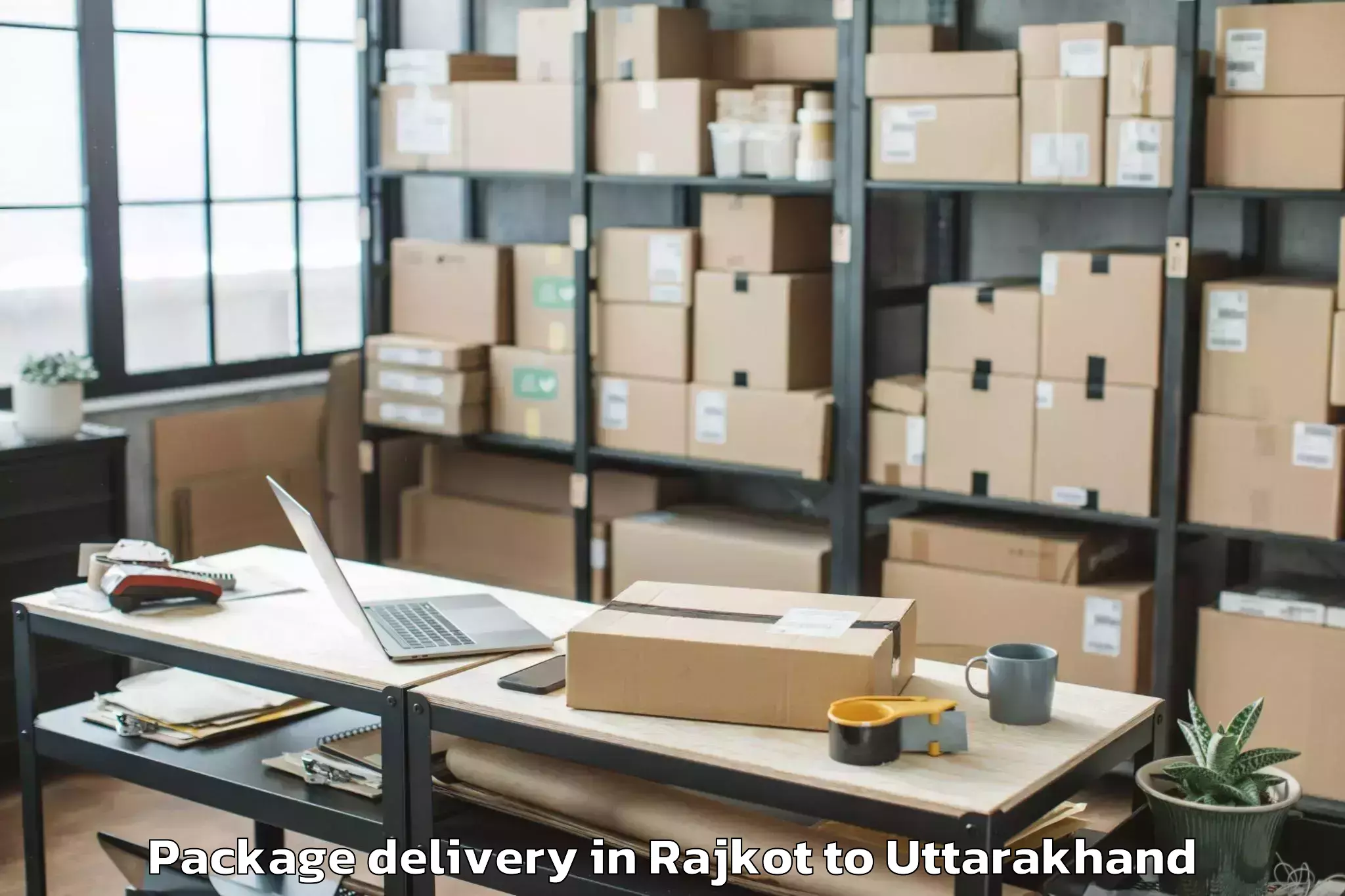 Trusted Rajkot to Bhimtal Package Delivery